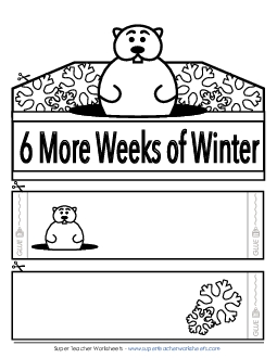 Groundhog Crown: Shadow Holiday Worksheet