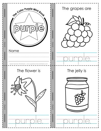 aThe Color Purple Mini Book