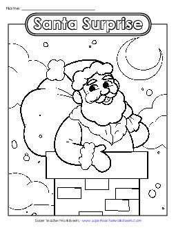 Santa Christmas Worksheet