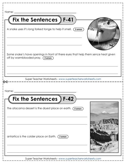 aFix the Sentences F-41 through F-45