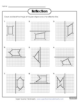 Reflection Draw Translation Rotation Reflection Worksheet