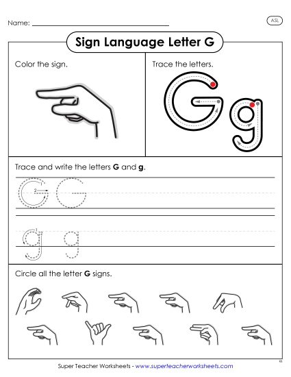 aLetter G Sign