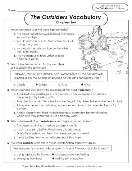 New Vocabulary Questions (Chapters 5–6) Worksheet New Vocabulary Questions (Chapters 5–6) Worksheet