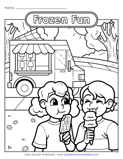 New Frozen Fun Worksheet