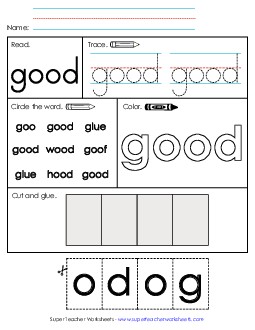 Good (Sight Word) Sight Words Individual Worksheet