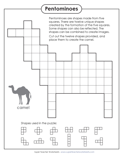 New Camel Pentomino Puzzle Worksheet New Camel Pentomino Puzzle Worksheet