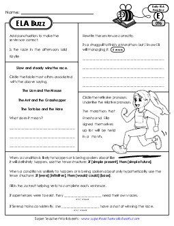 New ELA Buzz: Week 20<br>Worksheets 96 through 100 Worksheet