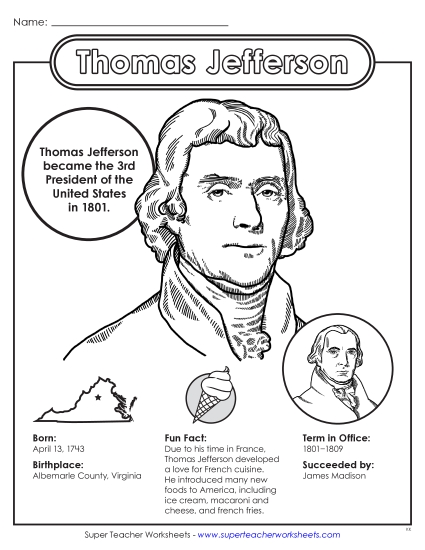 New Thomas Jefferson Fact Sheet Worksheet New Thomas Jefferson Fact Sheet Worksheet