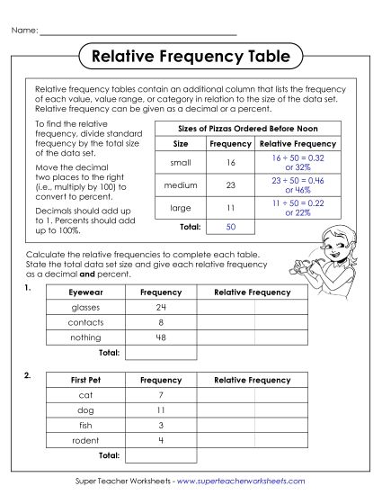 aHow to Make Relative Frequency Tables