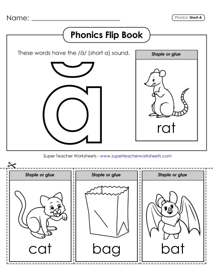 aPhonics Flip Book: Short-A CVC Words