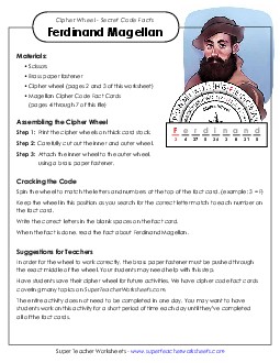 Explorers: Ferdinand Magellan Worksheet