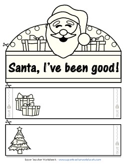 Crown: Santa Christmas Worksheet