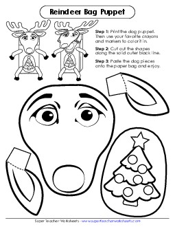 Christmas: Reindeer Worksheet