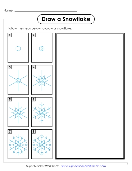 aDraw a Snowflake