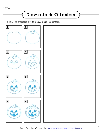 aDraw a Jack-O'-Lantern