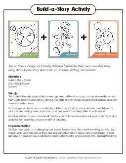 Build-a-Story Activity Writing Worksheet