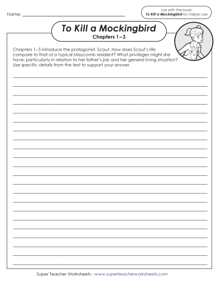 New Writing Prompt: Scout Worksheet