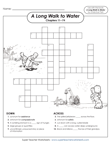 New Vocabulary Crossword Puzzle (Chapters 11–14) Worksheet New Vocabulary Crossword Puzzle (Chapters 11–14) Worksheet