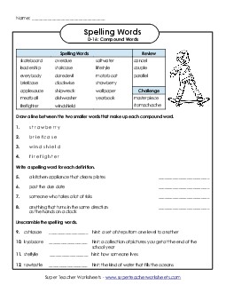 Questions Worksheet (D-16) Spelling D Worksheet