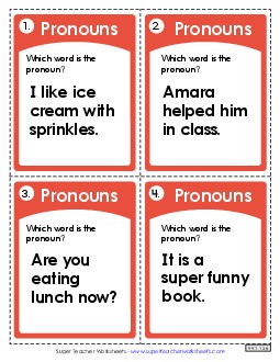 Pronouns (Basic) Worksheet