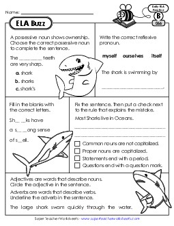 New ELA Buzz: Week 14<br>Worksheets 66 through 70 Worksheet