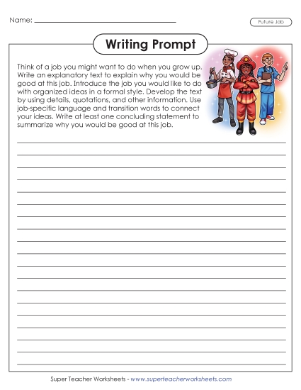 New Future Job Worksheet New Future Job Worksheet