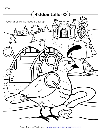 aHidden Letter Q
