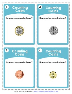 Task Cards: UK Pounds (Basic Level) Money Uk Worksheet