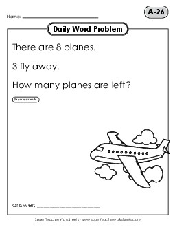 Daily Word Problems A-31 through A-35 Worksheet