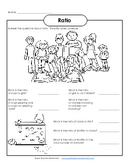 Ratio Questions #2 Worksheet