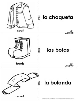 Flashcards: Clothes 2 Spanish Worksheet