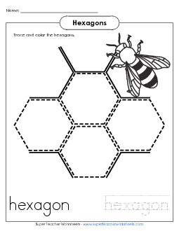 Hexagons - Honeycomb Geometry Worksheet