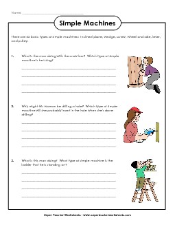 Workers: Simple Machines Worksheet