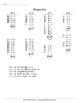 Mystery Graph Picture (Polygons) Worksheet