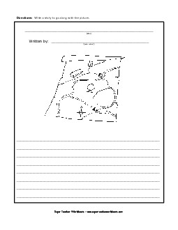 Treasure Map Writing Storypics Worksheet