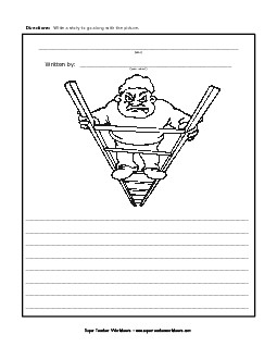 Ladder Climber Writing Storypics Worksheet