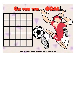 Soccer Sticker Chart Sticker Charts Worksheet