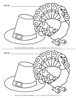 November Chart (Turkey) Sticker Charts Worksheet