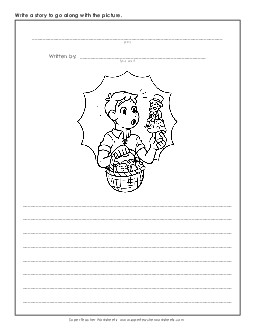 Leprechaun Story Writing Storypics Worksheet