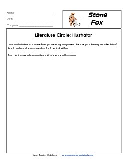 Lit Circles: Illustrator Books Worksheet