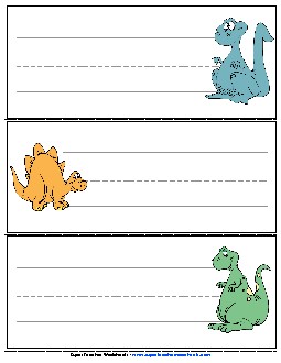 Dino Desk Tags Teachingtools Worksheet