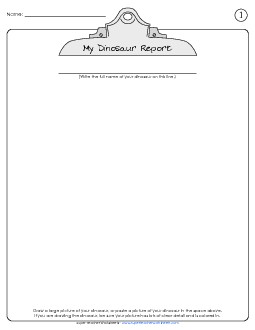 Dinosaur Research Project Dinosaurs Worksheet