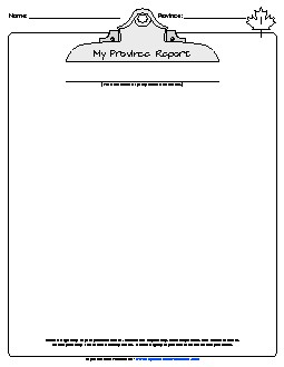 Province Report Canada Worksheet