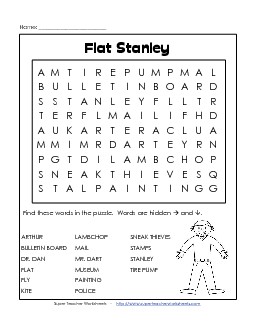 F.S. Word Search Books Worksheet