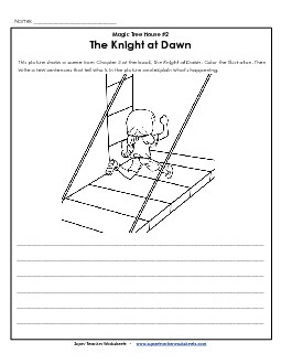 Summarize the Picture: Drawbridge Books Worksheet