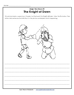 Summarize the Picture: Flashlight Books Worksheet