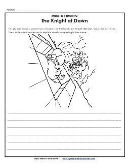 Summarize the Picture: Falling Books Worksheet