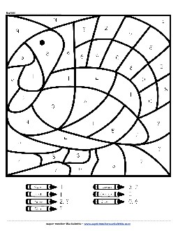 Thanksgiving Turkey Counting Worksheet