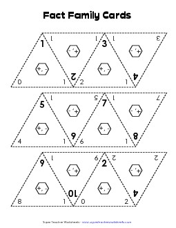 Fact Family Flashcards Free Addition Worksheet