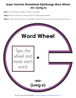 EA -  Word Wheel Word Wheels Worksheet